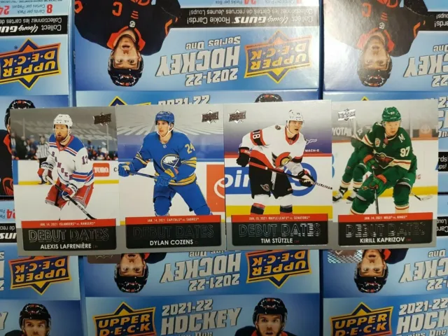2021-22 Upper Deck Debut Dates (DD-1-DD-25) - YOU PICK FROM LIST