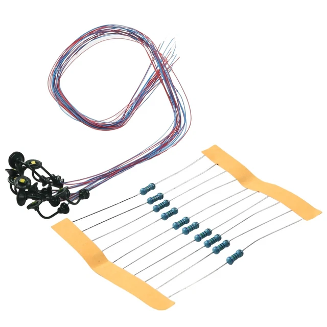 H0 Modellbau LED Laternenpfähle 10er Set - 3V Beleuchtung Für Eisenbahn & Gebäude, Warmweiß