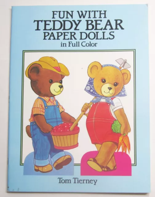 1987 Fun With Teddy Bear Paper Dolls NEW Unused Tom Tierney Dover