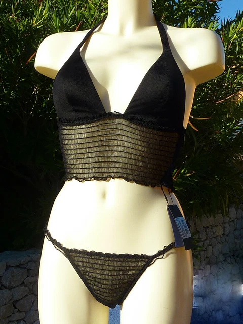 String Large Andres Sarda Modèle Barbican - Noir - Taille FR42/EU42/UKL - Neuf Avec étiquettes