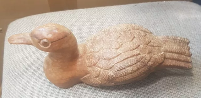 Vintage Hand Carved Duck.