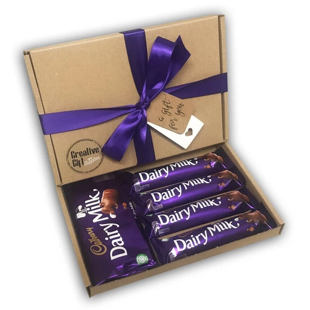 CADBURYS DAIRY MILK Chocolate Bars Gift Box Hamper Birthday / Christmas