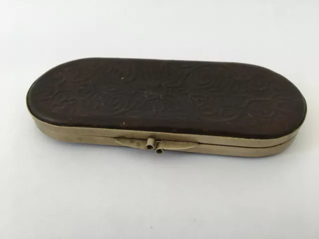 Old vintage Leather sun glass Case Special Leather Case Collectible