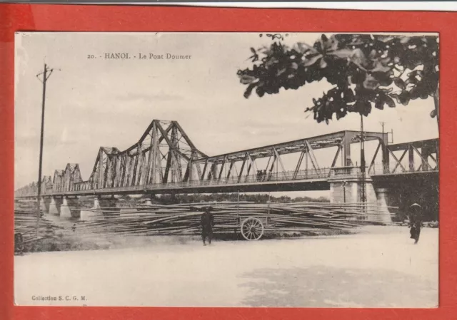 Cpa  - Viet  Nam -  Hanoi -   Le Pont Doumer