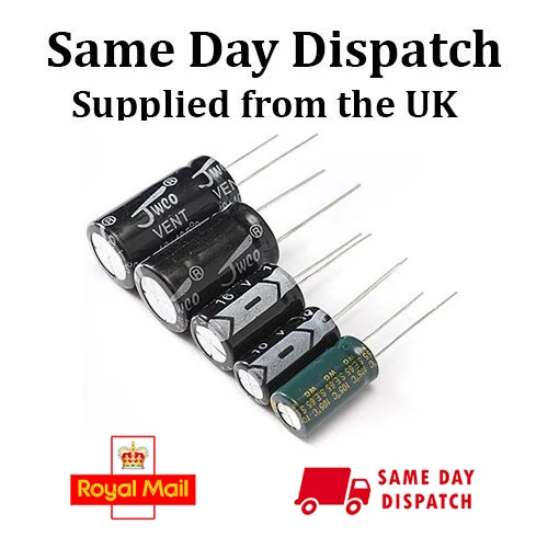 5 x 3300UF 25V ALUMINIUM ELECTROLYTIC CAPACITOR (105C) 13mm x 25mm (PACK OF 5)