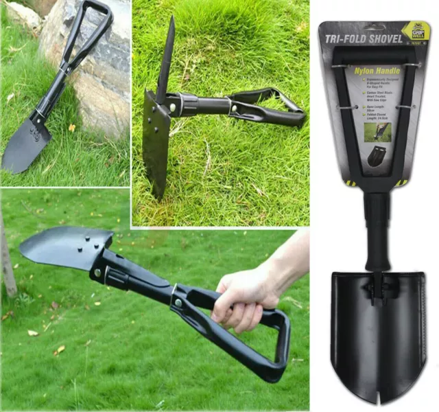 Folding Shovel Survival Tool Pouch Outdoor Garden Camping Hiking Spade