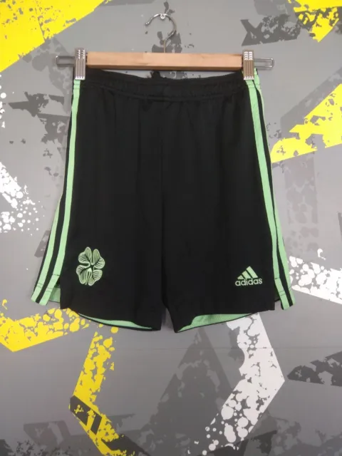 Celtic Fourth Football Shorts 2021 - 2022 Black Adidas Young Size M ig93