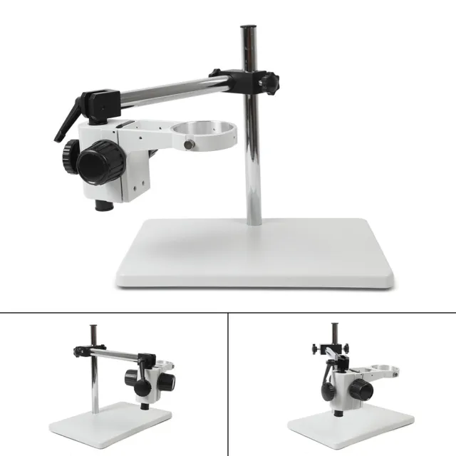 Lab Boom Stereo Microscope Support Holder Multi-axis Rotating Table Stand 76mm