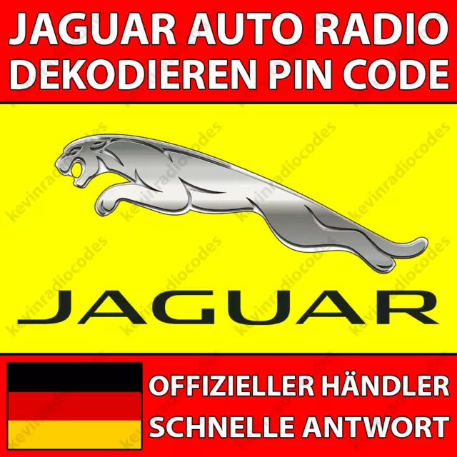 ✅Jaguar Radio Dekodieren Pin Code Für Alle Modelle Xf Xj Xk Xkr S-Type X-Type✅