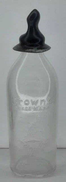 Brownie Trademark Pixie Glass Baby Bottle