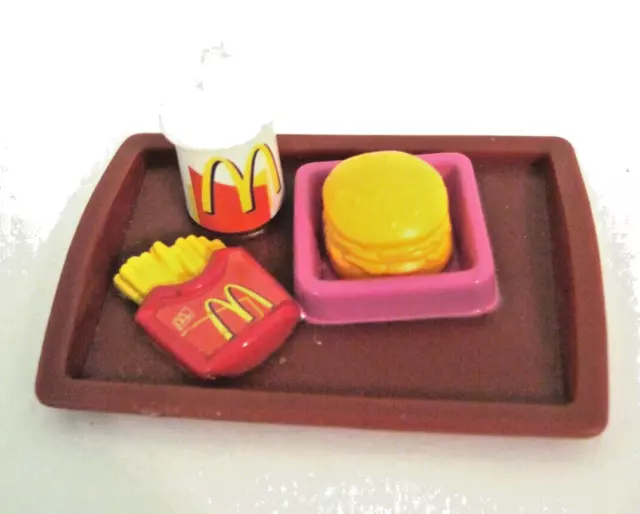Vintage 2001 Mattel Barbie McDonald's Fun Time Restaurant Replacement Pieces