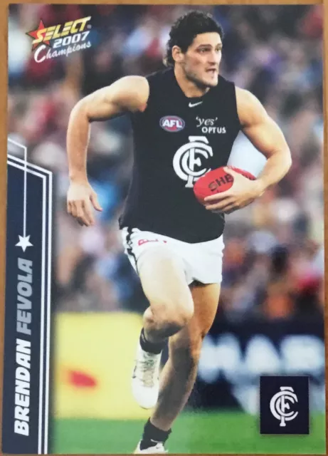 2007 Afl Select Champions Carlton Blues Brendan Fevola #29 Common Card