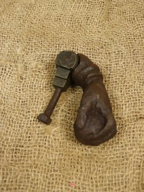 Genuine Rustic Cast Iron Door Knocker, Antique Victorian Heavy Lady's Hand, Rare