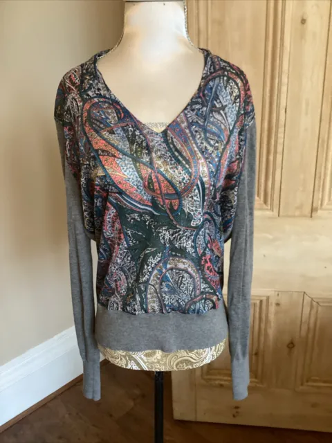 Ted Baker Ladies Long Sleeved Jumper / Top Size M (Ted Size 2)