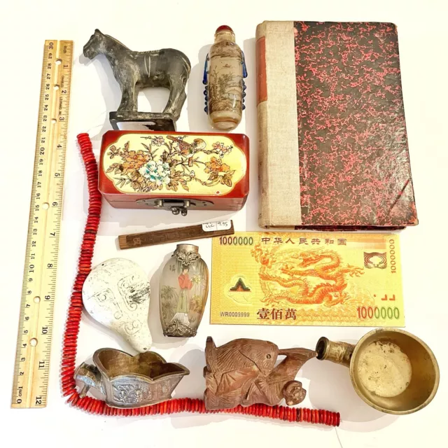 Vintage Asian Oriental Collectibles Lot Wholesale Collection Group Old Bulk