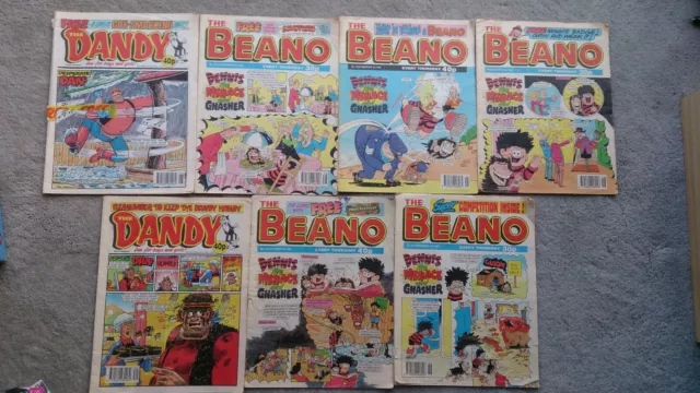 CLASSIC BEANO + DANDY COMICS FROM THE MID 90s