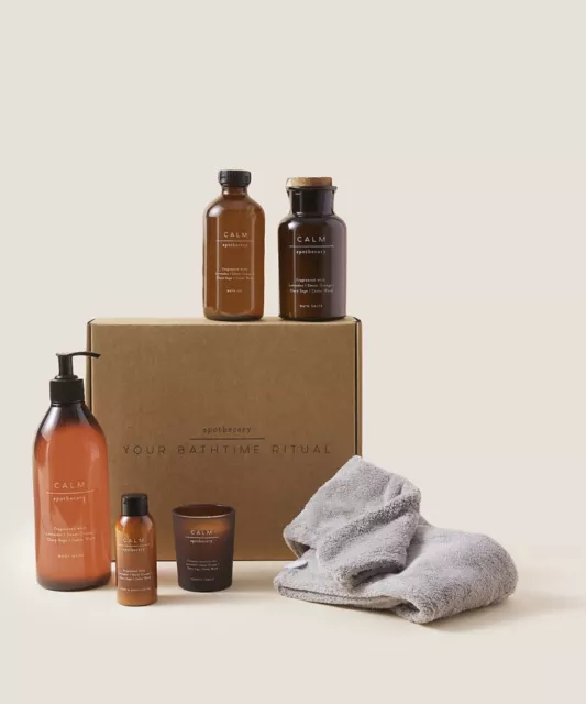 BNIB Marks & Spencer Apothecary Calm Bath Time Ritual Gift Set Spa M&S