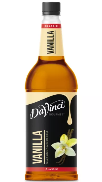 Da Vinci Gourmet Flavour Sirup Vanille 1L, Kaffeesirup, Bar, Cocktail