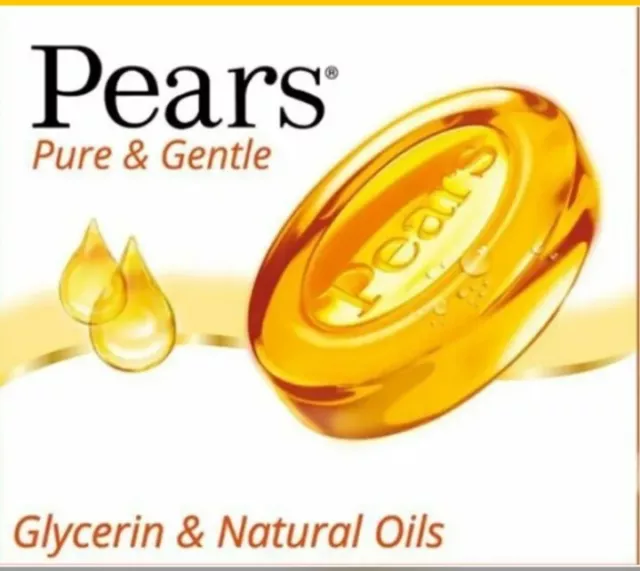 🫧 Pears (1) 3.53 Oz Bar ●GLYCERIN & NATURAL OILS● Soap Pure & Gentle 98% Pure.