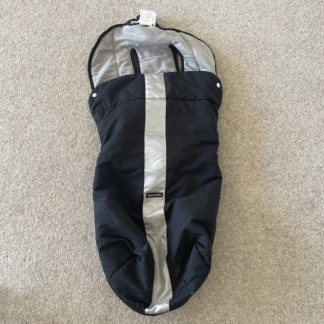 MACLAREN TECHNO XT footmuff, Black Silver slight damage to outer