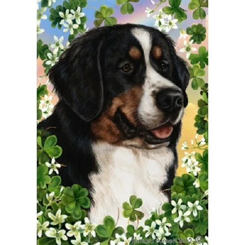 Clover House Flag - Bernese Mountain Dog 31051