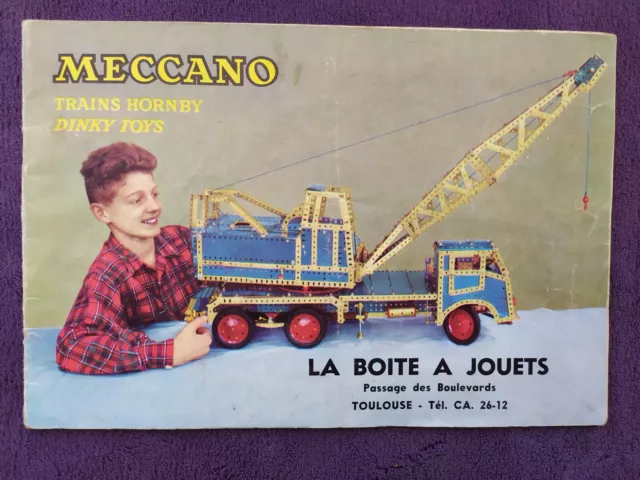 Catalogue de jouets Meccano Dinky toys Hornby - 1956 rare