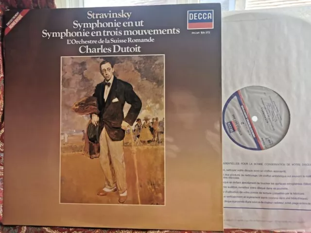 STRAVINSKY: Symphony in C + three movements   Dutoit / Decca France digital