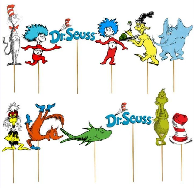 dr-seuss-cupcake-toppers-birthday-party-decoration-cat-in-hat-bracelet