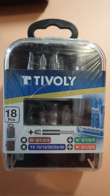 Coffret D'embouts De Vissage TIVOLY - 35 Pièces Avec Porte-embout Magnétique - Pour Installation électrique Et Bricolage