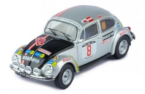 Voiture Miniature Rallye D'Elba 1973 - Volkswagen 1303 (Kever/Coccinelle) N°3 - Échelle 1/43, Marque IXOMODELS, Neuf