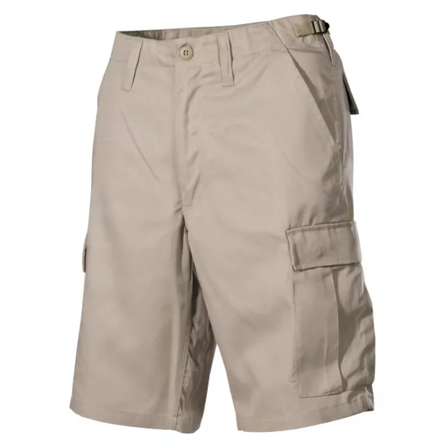 MFH Bermuda Short Homme Militaire Poches Cargo US Bdu Short Kaki