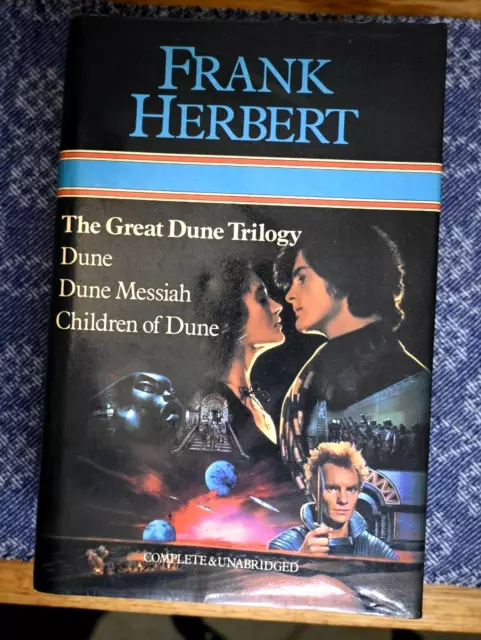 The Great Dune Trilogy - Frank Herbert - UK 1st edition hardback 1984