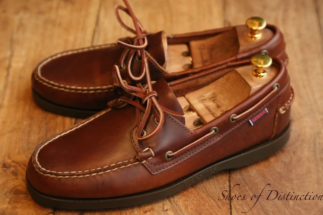 Sebago Dresden Wing Tip Brown Tan Leather Men’s Dress Shoes Lace Up Size US 8.5M Sebago mens boots - Gem main image 4