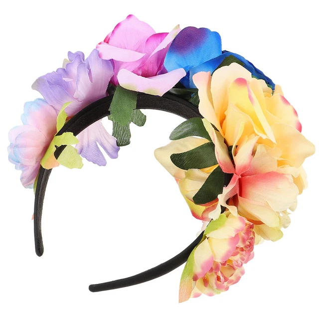 MEXICAN HAIR FLOWER Crown Headband Halloween Party Headpiece £8.65