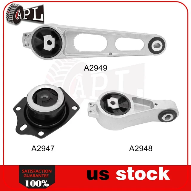 Engine Motor Mount Kit Set 3Pcs For Dodge Neon 2001-2005 2.0L For Automatic
