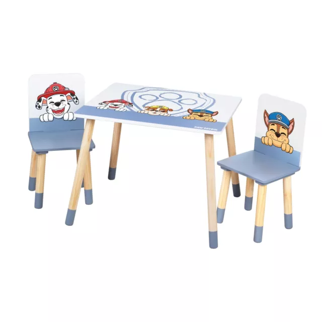 roba Kindersitzgruppe Paw Patrol 2 Kinderstühle 1 Tisch Kindermöbel Grau B-WARE