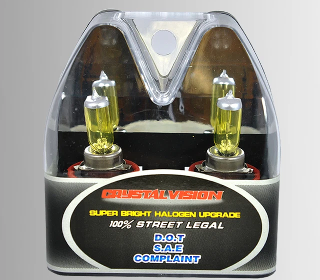ICBEAMER H8 55W High Fog Light Xenon Yellow Direct Replacement Bulbs C125
