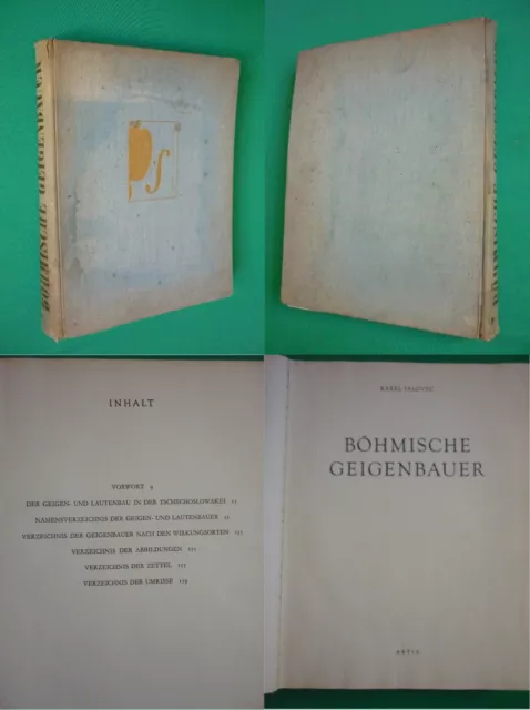 Violon, luthiers bohémiens, Böhmische Geigenbauer, 1959, planches, port gratuit! 2