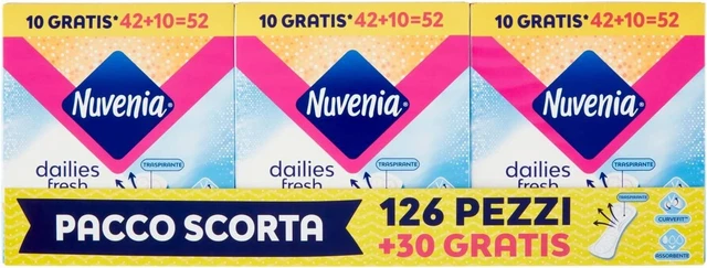 Proteggi Slip Regular - morbidi e protettivi, 3 confezioni da 52 salvaslip
