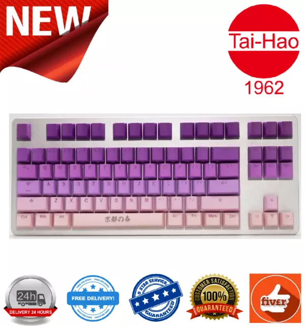 Tai-Hao Backlit Cubic PBT Double Shot Spring in Kyoto 142 Keycap Set