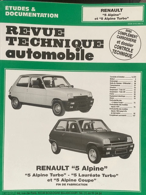 Stickers TURBO Renault 5 Turbo Alpine rear windows decal Alpine - STICK