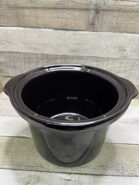 4 Qt Black Round Stoneware fits Crock-Pot 3040-BC, SCV401-T Slow Cooker,  129995-000-000