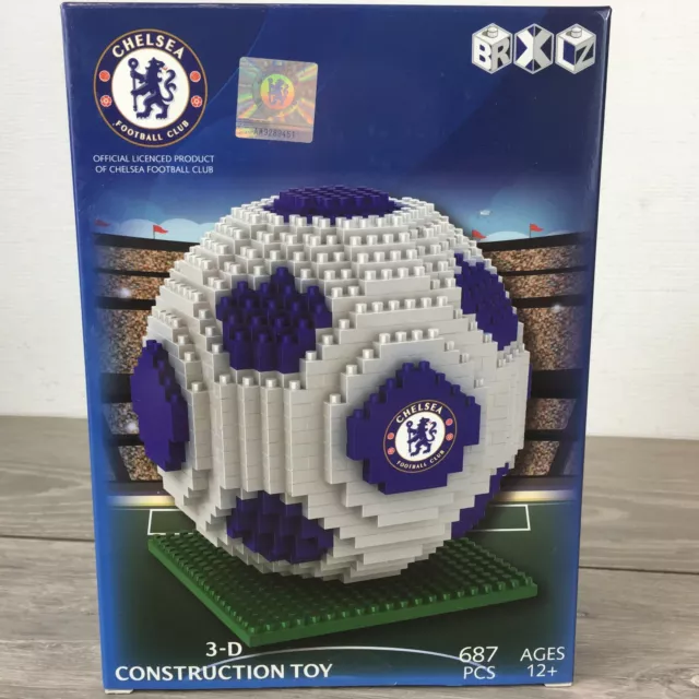 Official Chelsea FC Team 687 Pcs Football Gift Construction Ball 3D Toy