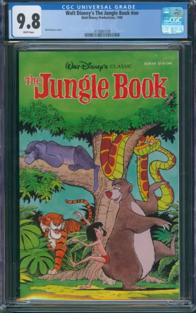 Disneys The Jungle Book #1 Walt Disney Productions 1990 CGC 9.8 Only 1 in Census