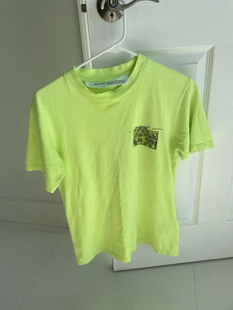 neon green off white shirt