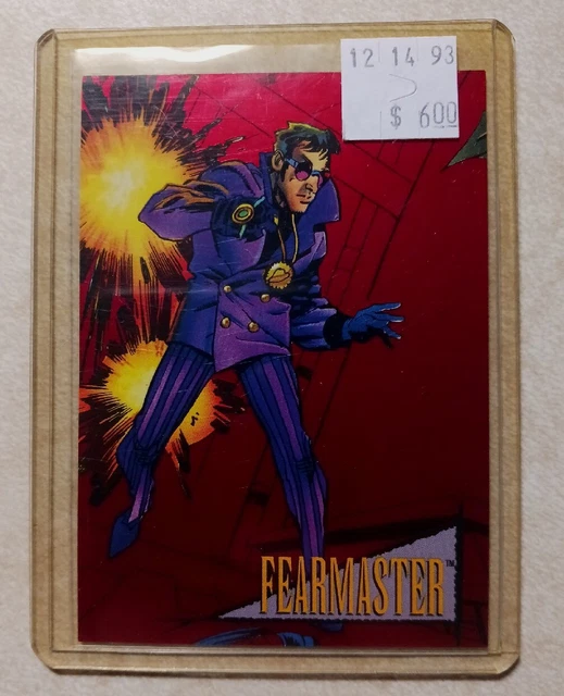Fearmaster 1993 SkyBox Marvel Universe IV Red Foil Card #4