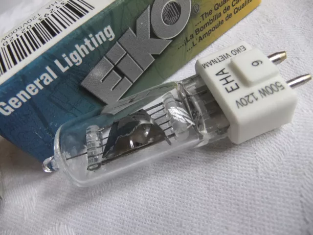 Birne BÜHNE STUDIO Lampe EIKO EHA 500W 120V Wolfram Halogen GY9.5 .... 29x