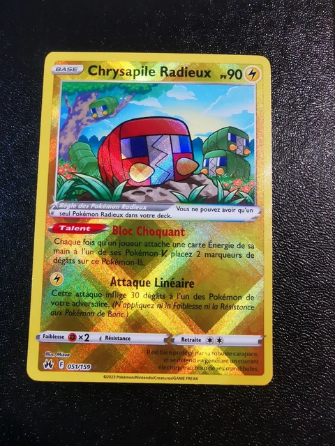Chrysapile Radieux carte Pokemon Zénith Suprême EB12.5 051/159 Neuf FR