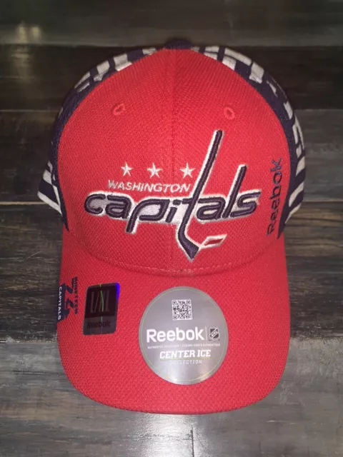 Men’s Washington Capitals Reebok Navy & Red Center Ice Draft Structured Hat L/XL