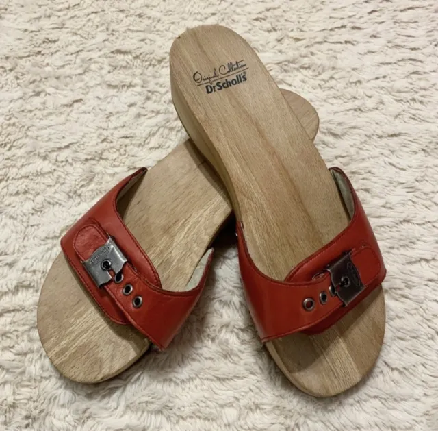 Dr Scholls Ted Original Collection wooden exercise sandals - Size 7